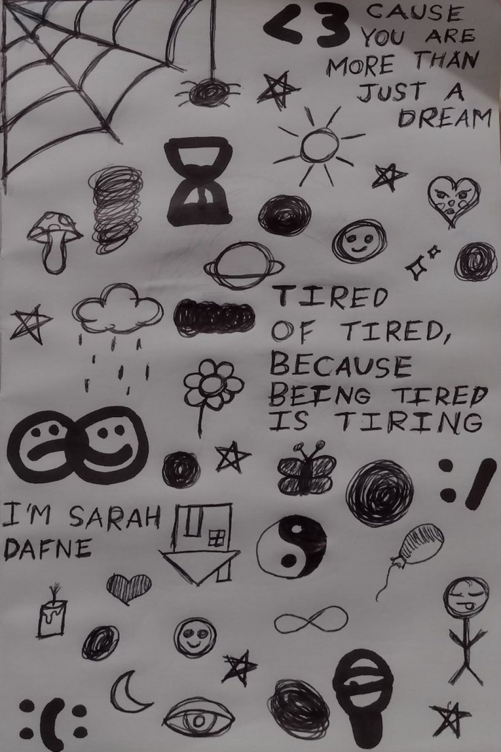Emo doodlea ideas in   sketch book, doodle drawings