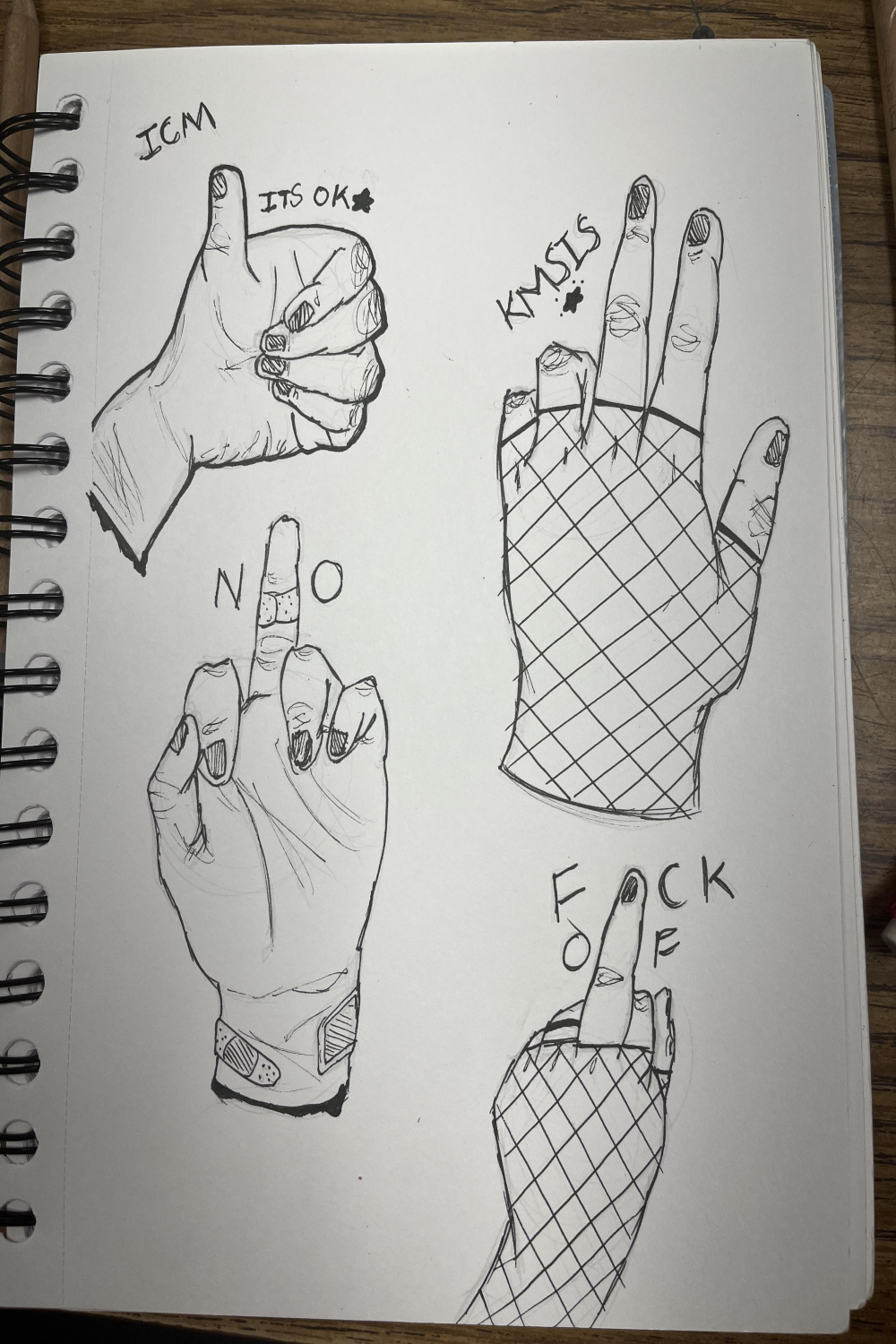 Emo hands🤭 : r/doodles