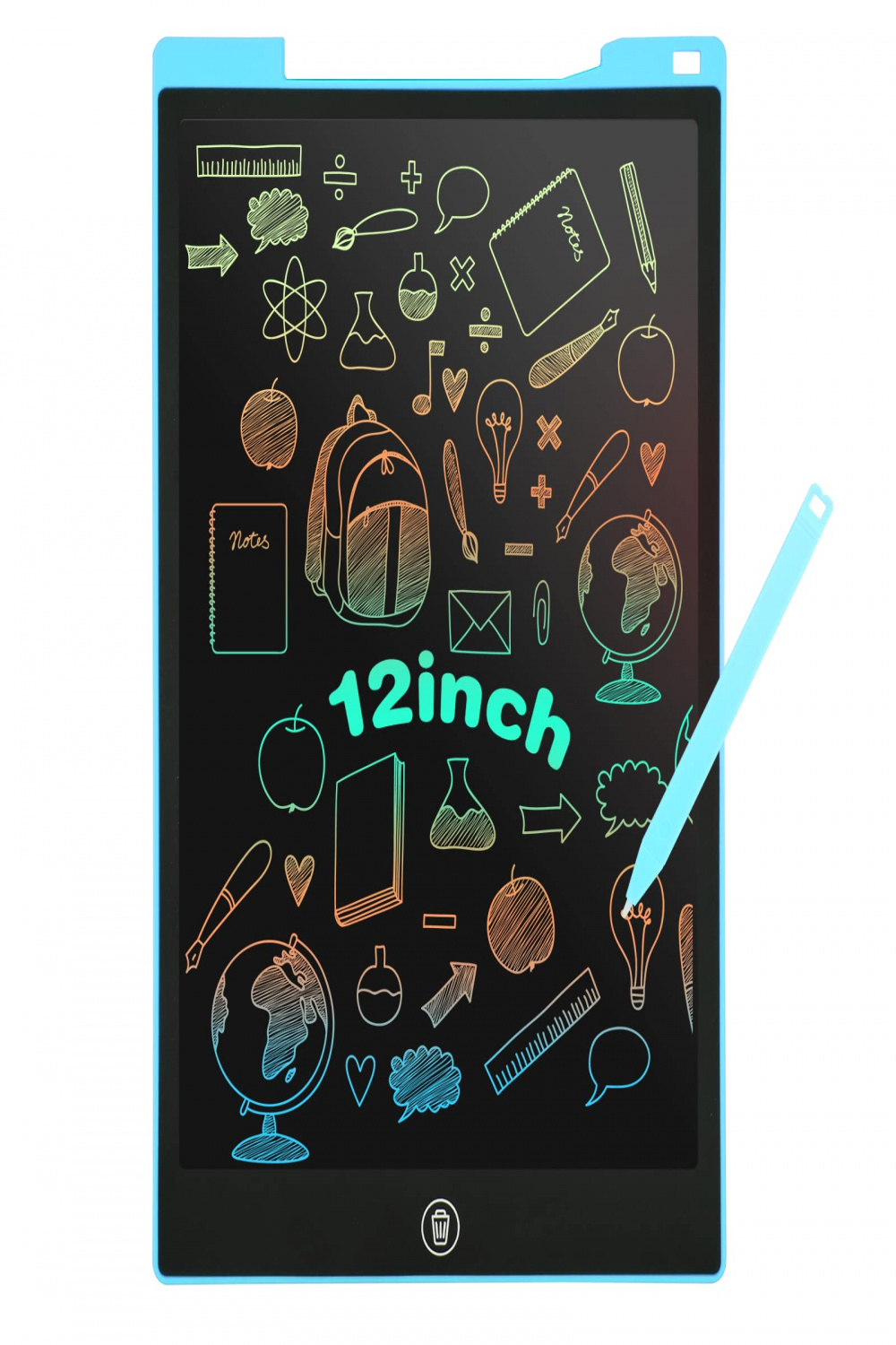 EooCoo  Inch LCD Writing Tablet, Erasable Electronic Memo Board, Digital  Drawing Pad, Doodle Board, Writing Board, Colourful Display, Blue