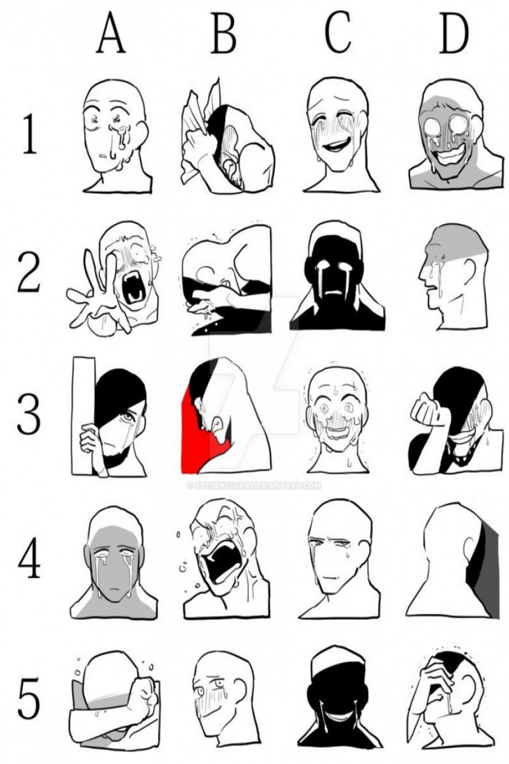 Expression Draw Meme By Stevencigan On Deviantart  Drawing