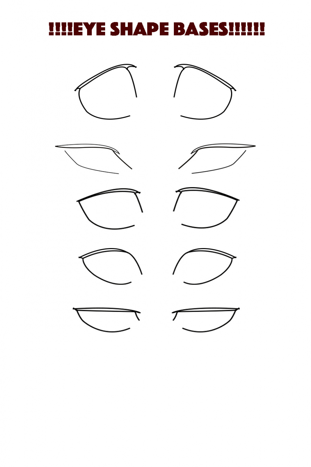 Eye shape bases no