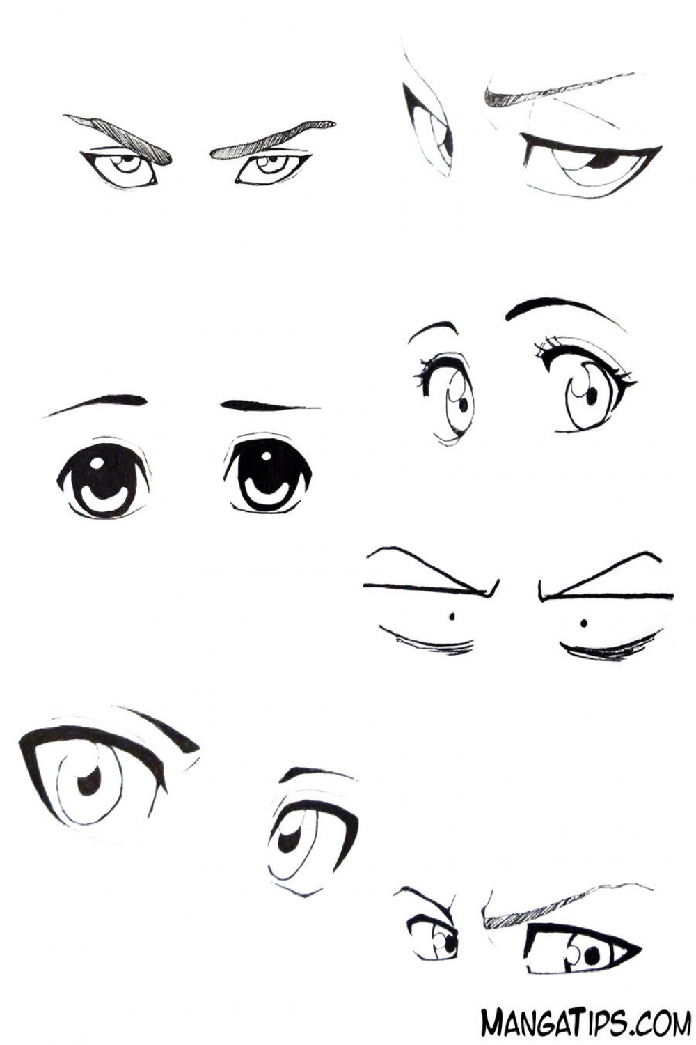 Eye Study/Reference by MangaTips-Com on DeviantArt
