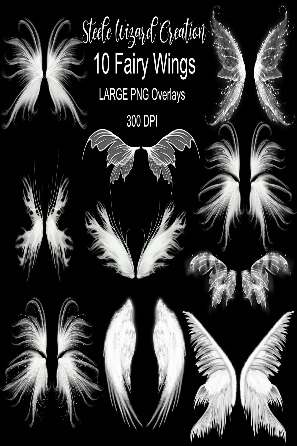 Fairy Wings Overlay Fairy Wings PNG Photo Composite Wispy - Etsy