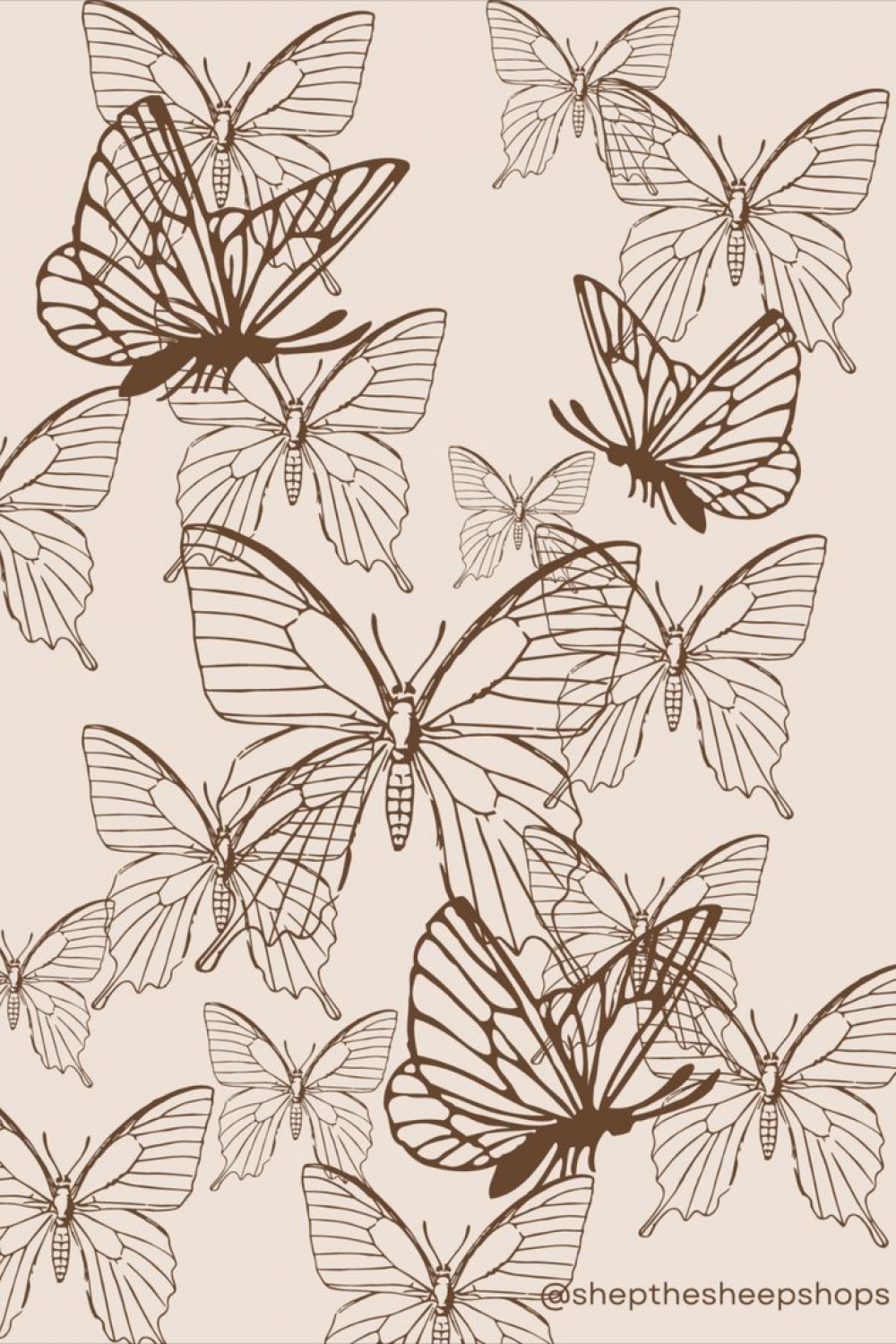 Fairycore, cottagecore aesthetic butterfly background  Butterfly