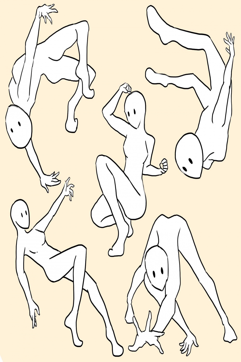 falling/floating reference poses by anringo on DeviantArt