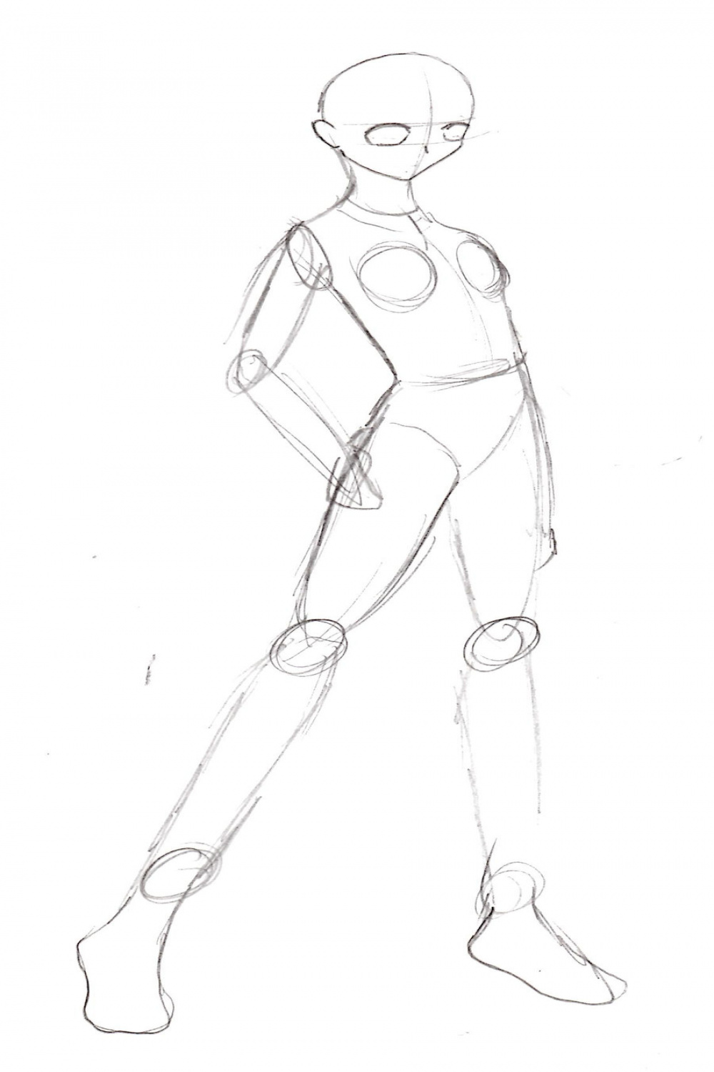 Female Body Base Sketch by Michelle-Mystery on DeviantArt