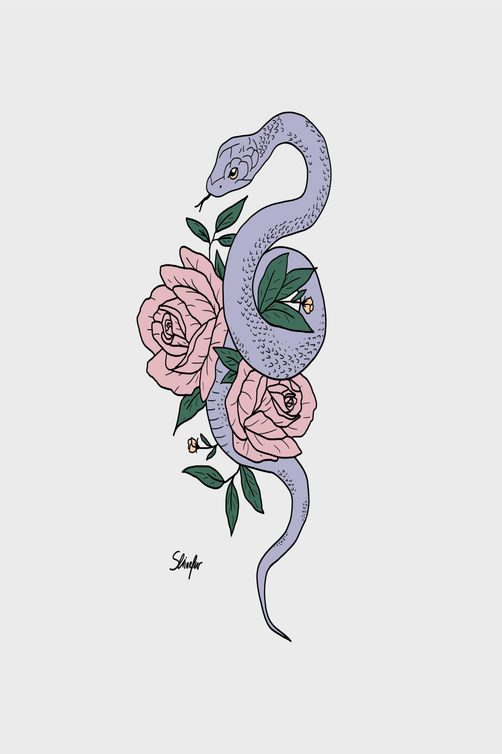 femininity in   Snake painting, Acrylic painting diy, Wall