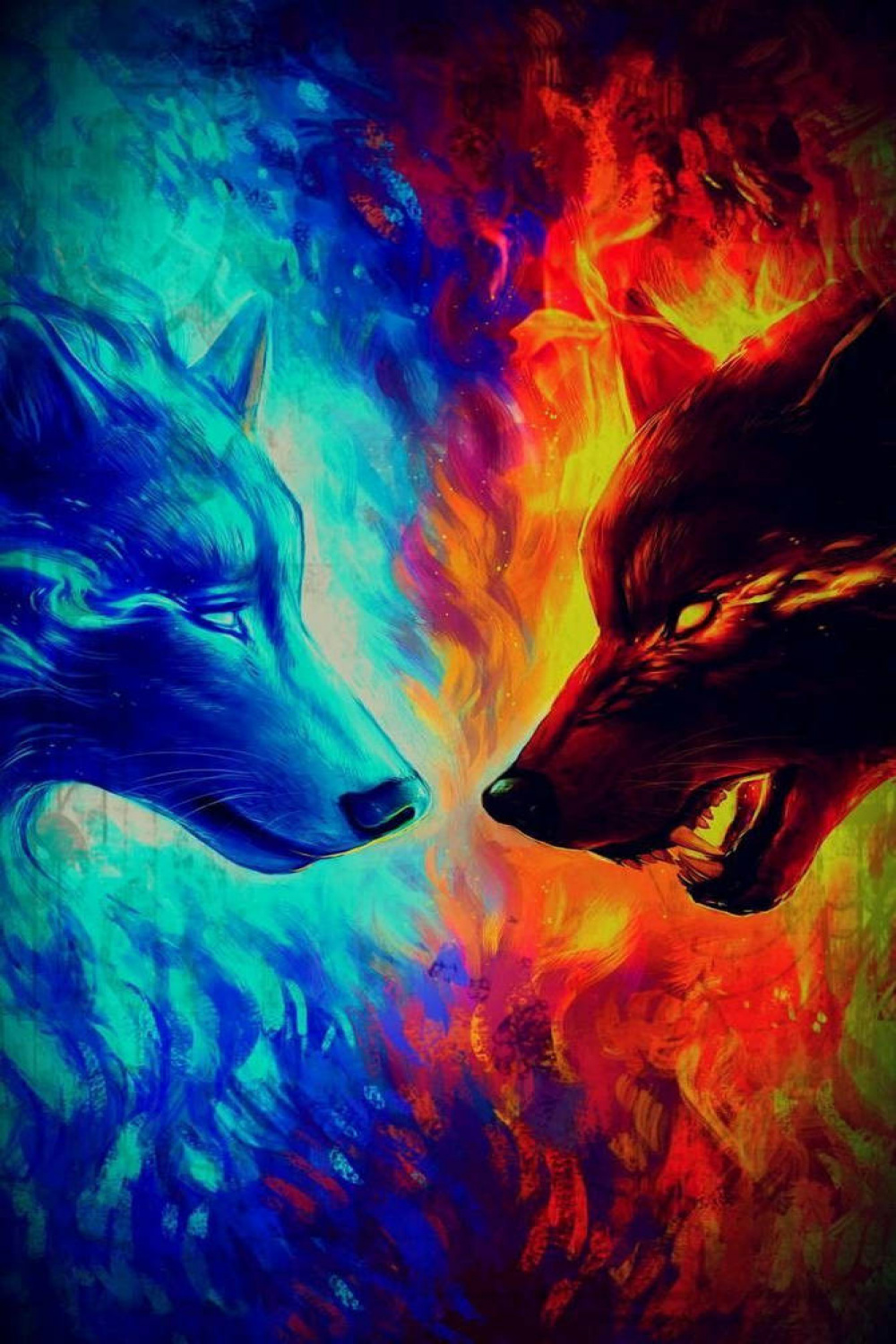 Fire VS Water by ChocoConeYT on DeviantArt