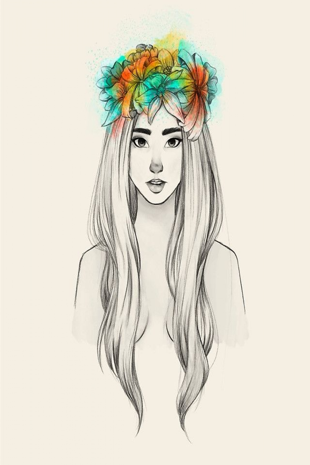 Flower Queen" Art Print for Sale by raqueltraveart  Queen art