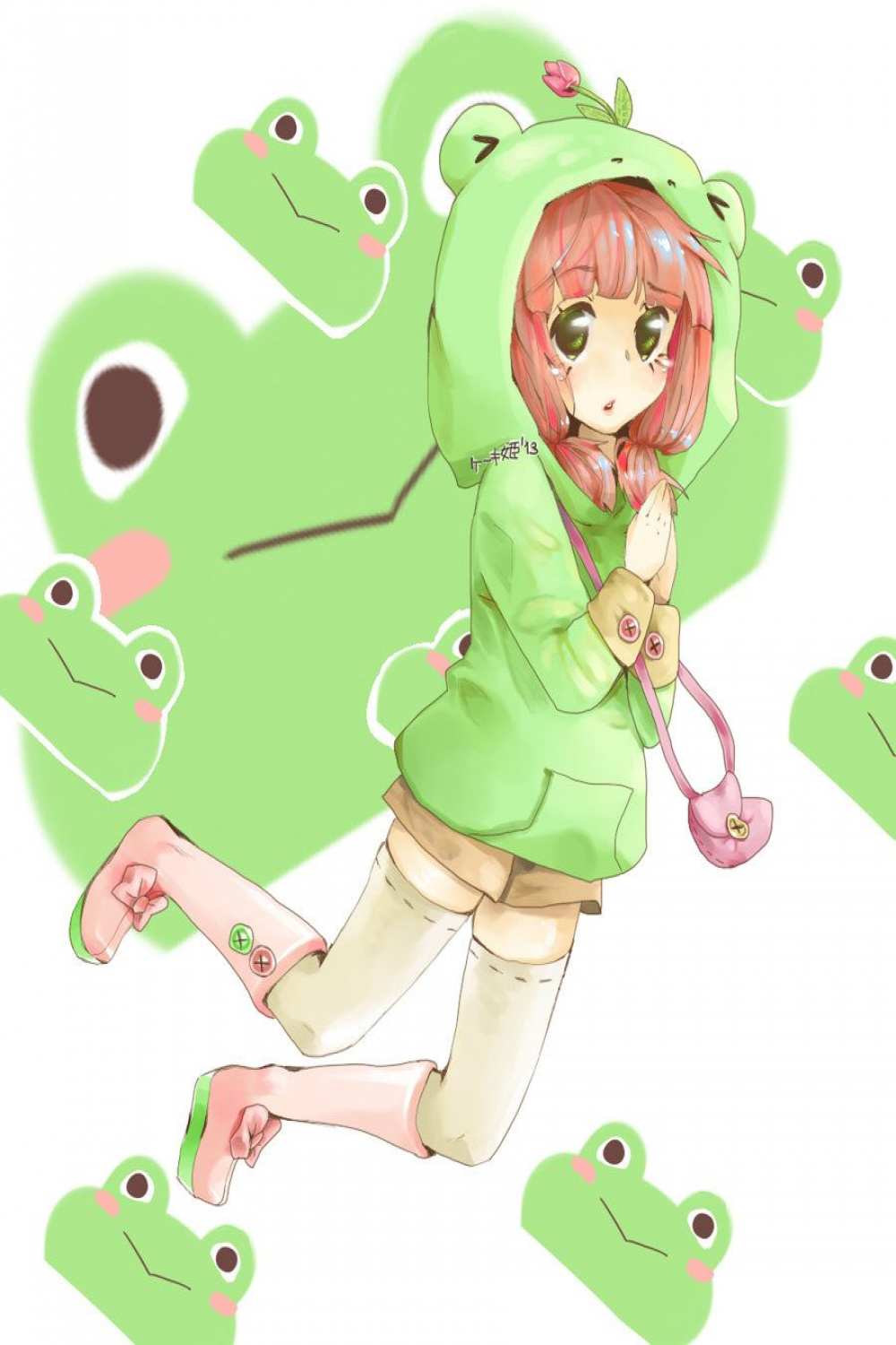 Frog Girl (Freebie)  Cute anime character, Cute drawings, Cute frogs