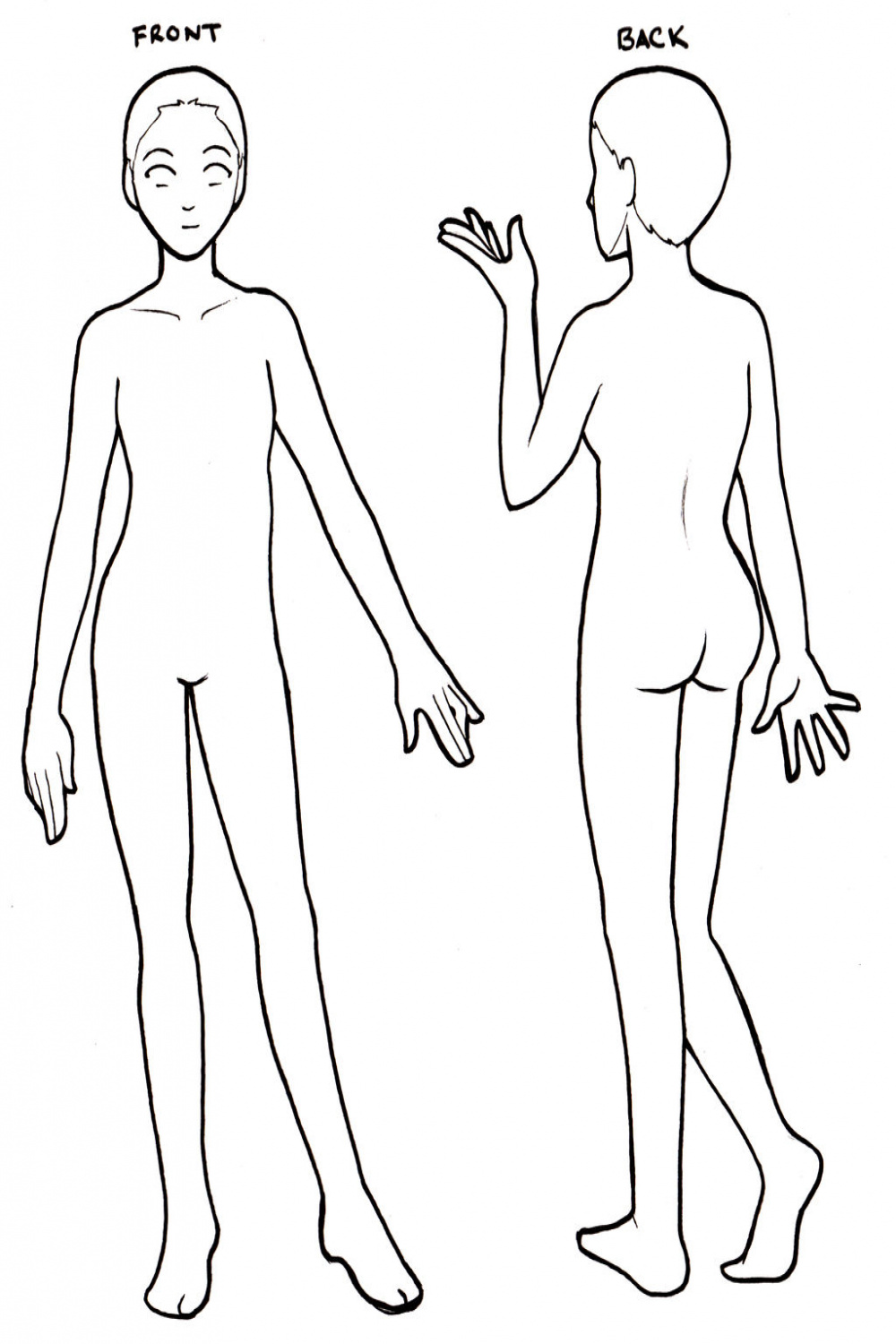 Front Back Base for Reference Sheet by SarahForde on DeviantArt