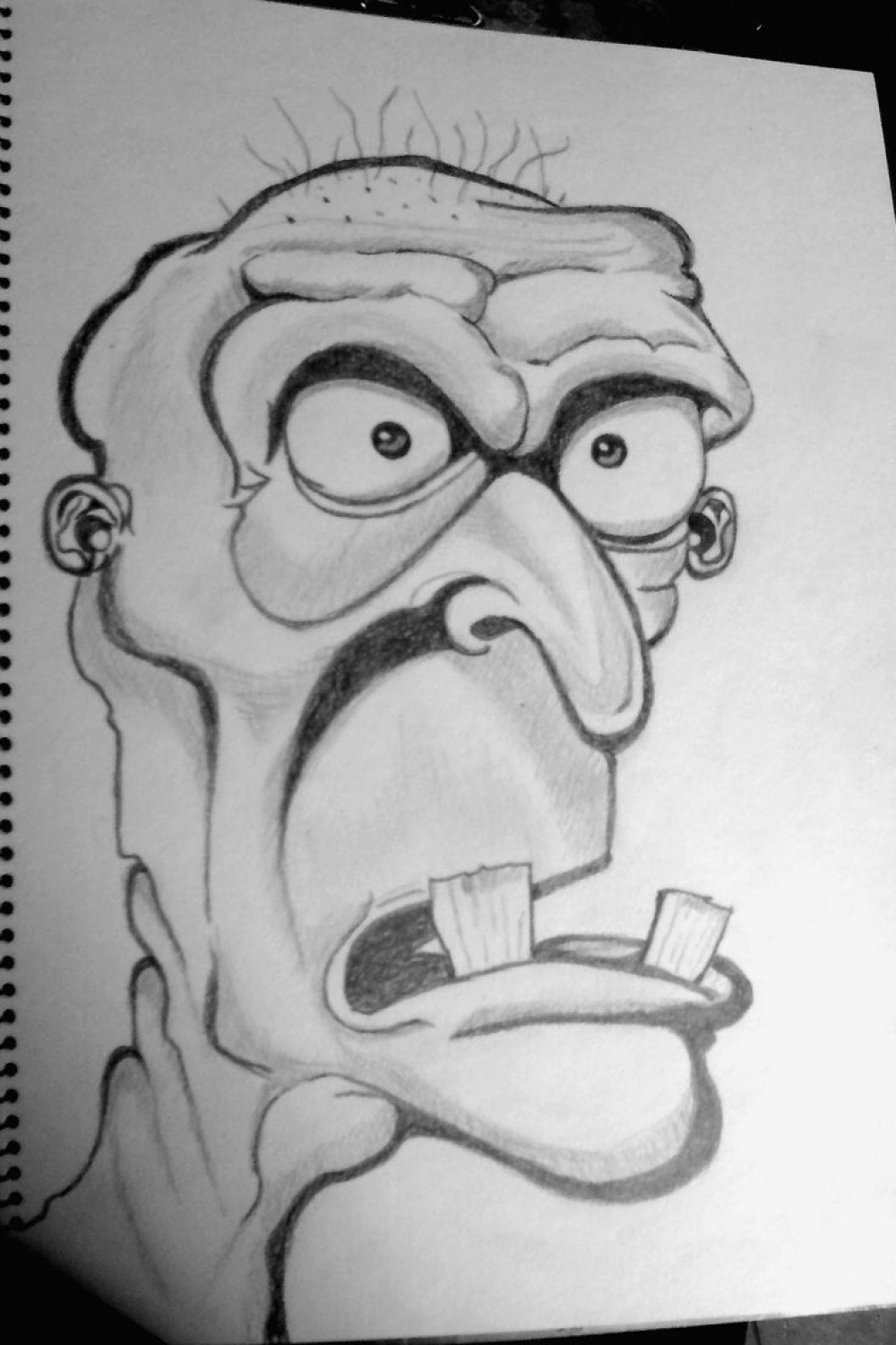 funny-weird face  Funny face drawings, Cartoon drawings, Book art