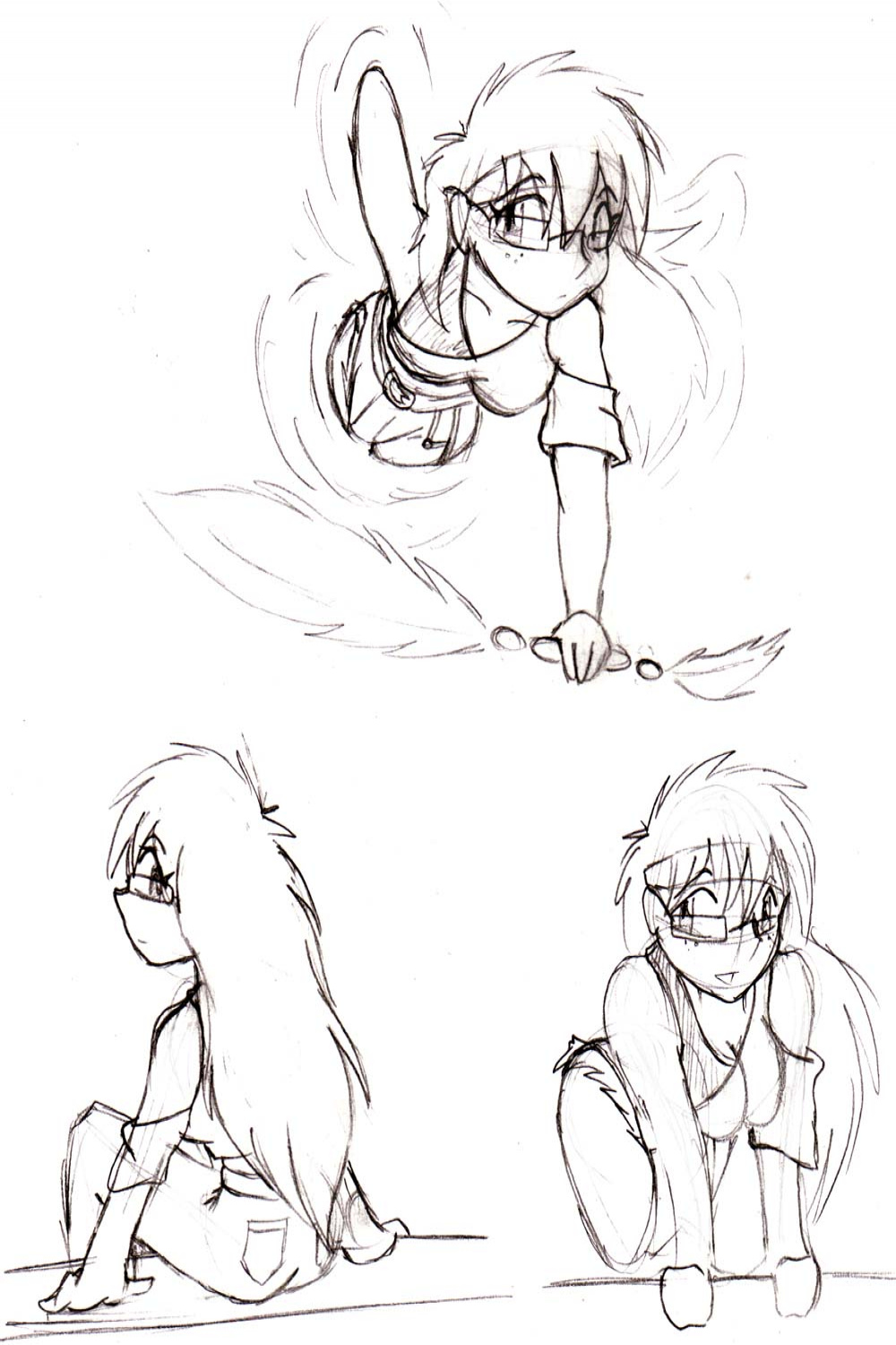 Ghost character pose sketch by MukiEX on DeviantArt
