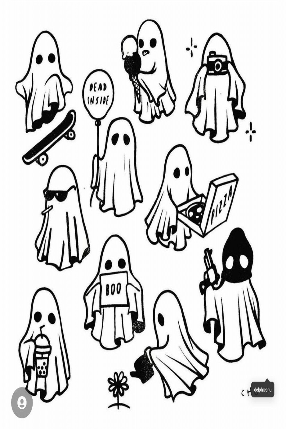 Ghost ideas tattoos  Tattoo stencil outline, Tattoo outline