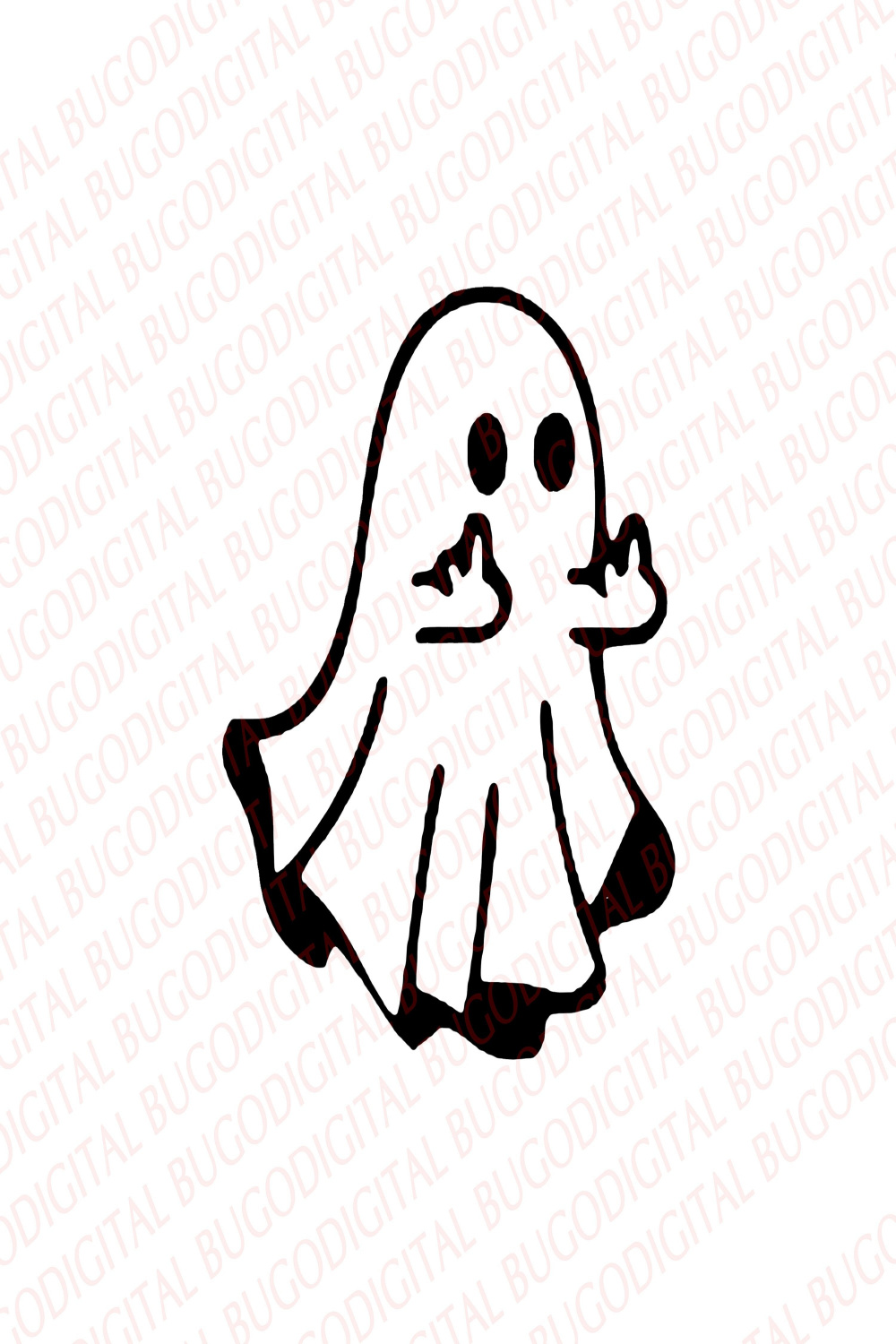 Ghost Middle Finger Svg Ghost Svg Halloween Svg SVG and - Etsy