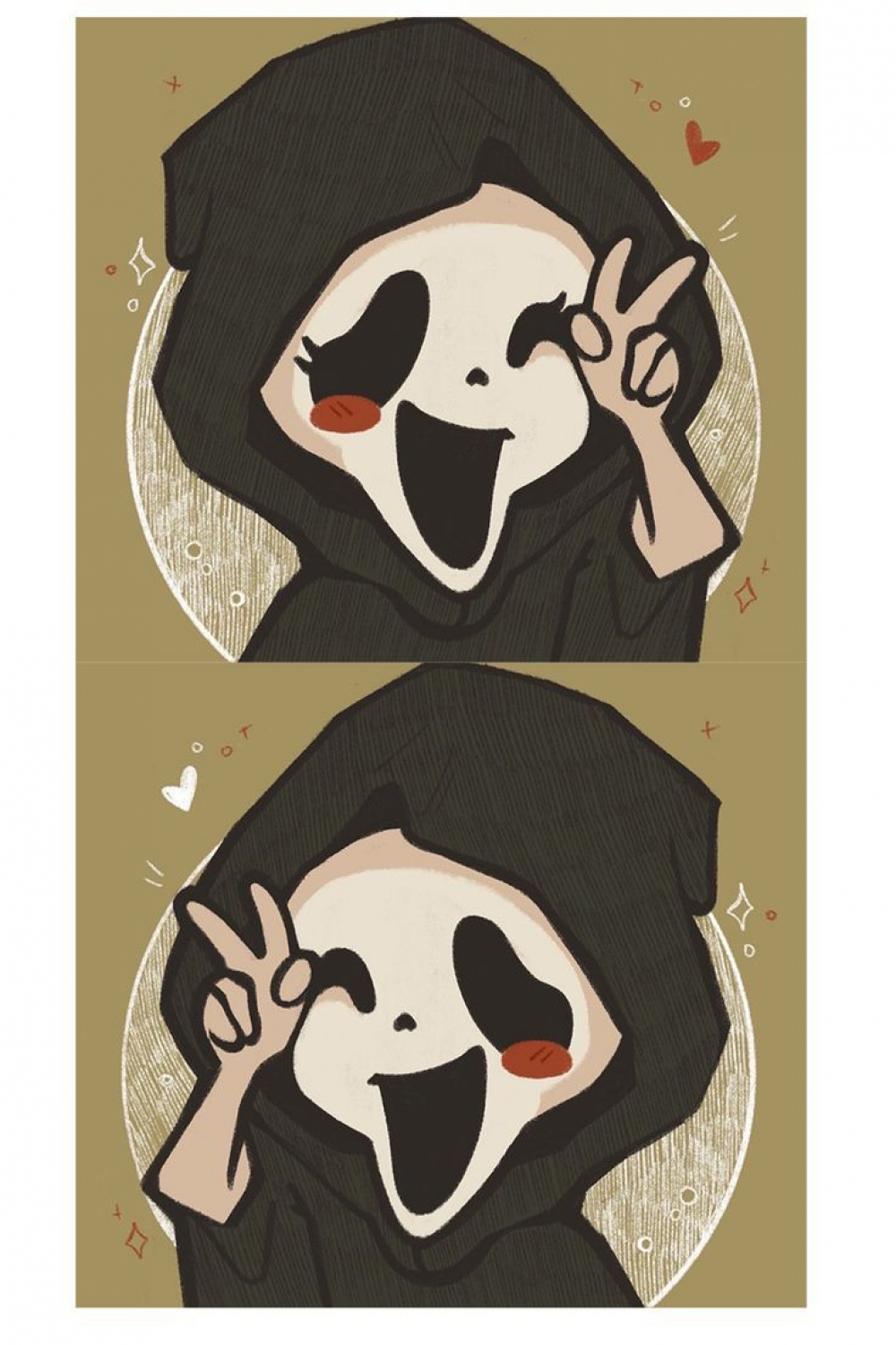 ghostface pfp & matching pfp  Ghostface, Halloween painting, Art