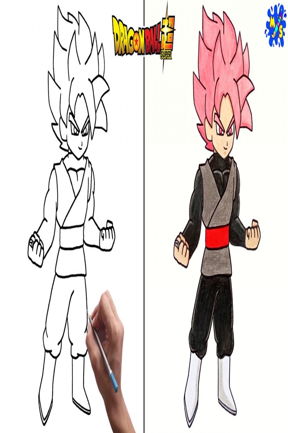 Goku Black Drawing  How to Draw Goku Black Super Saiyan Rosé