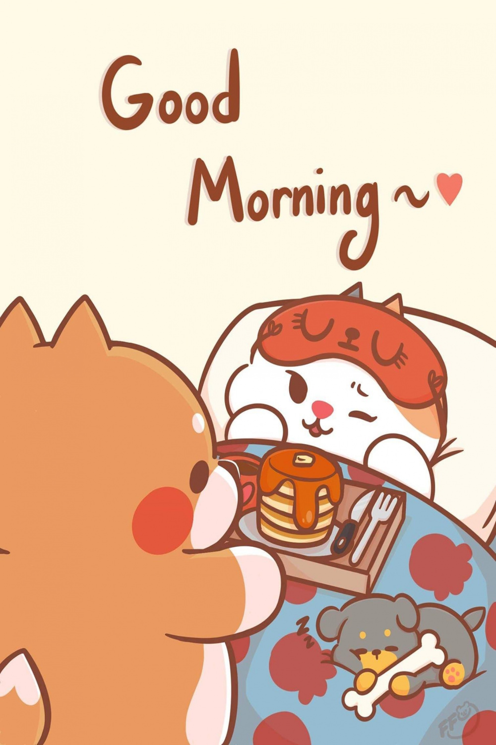 Good morning 😘😘  Schönen urlaub, Guten morgen, Tierkunst