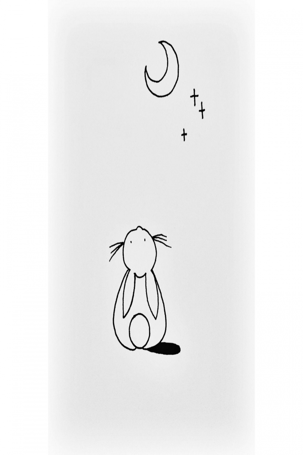 Goodnight bunny #inkonmoleskine #doodles #drawings #bunny #cute