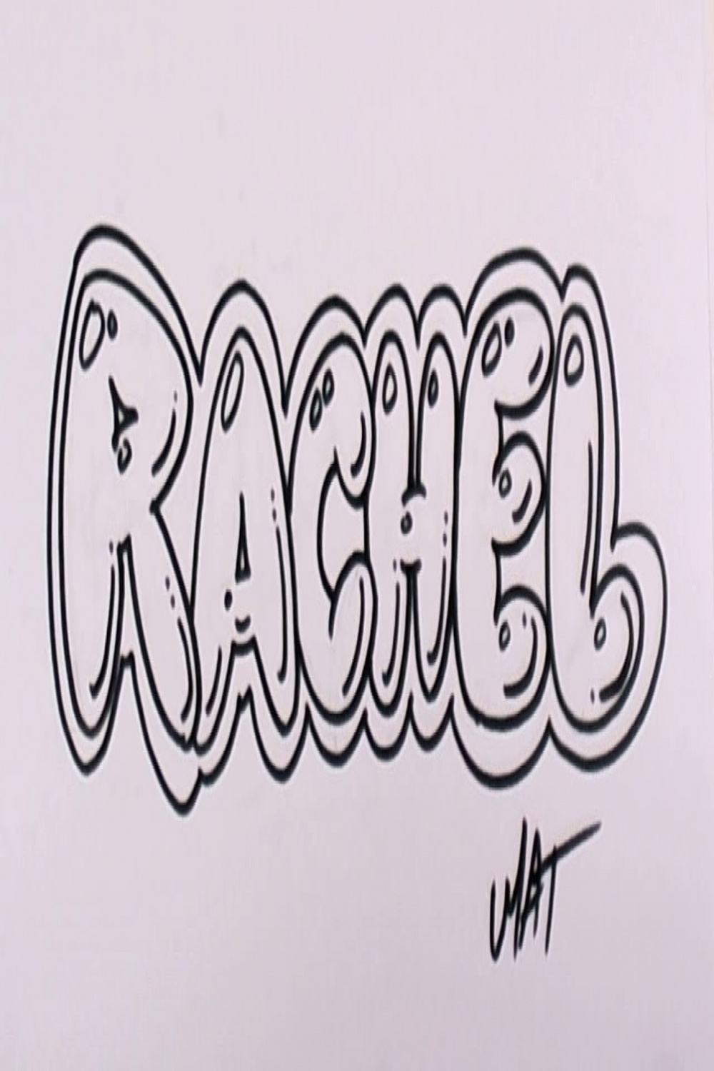 Graffiti Writing Rachel Name Design # in  Names Promotion  MAT