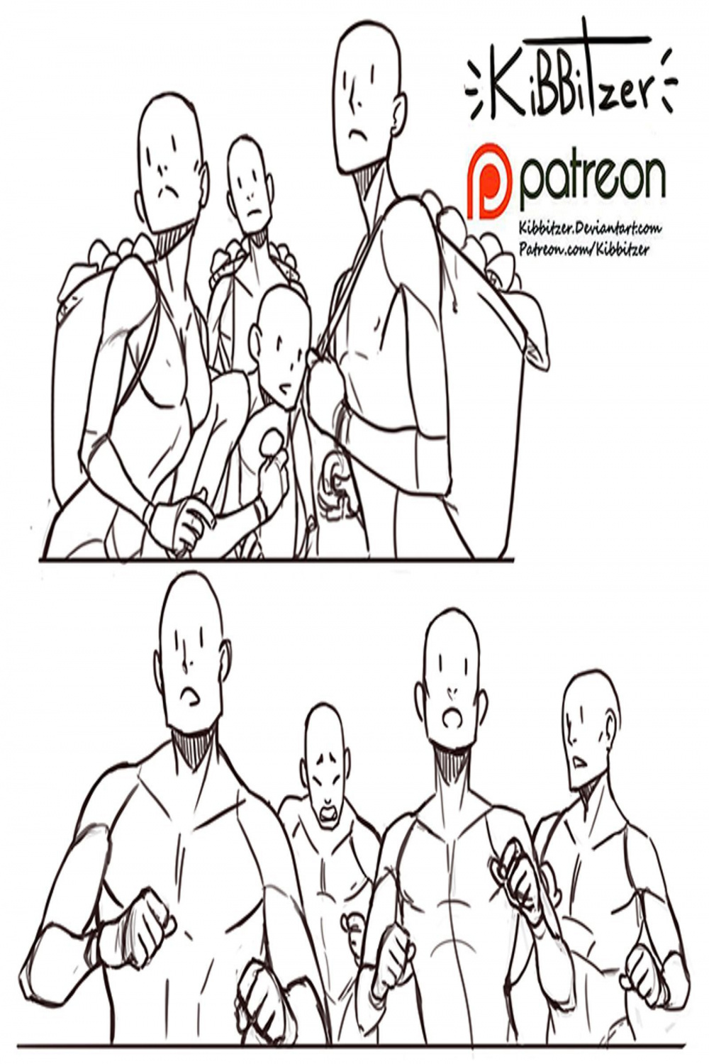 Group reference sheet -PREVIEW-  Kibbitzer  Drawing reference