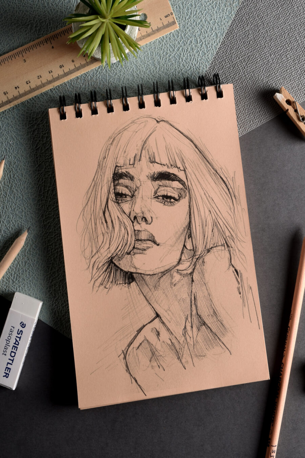 Gsm Beige Paper Flesh Sketch Pad ( Sheets) (FSP) - Scholar