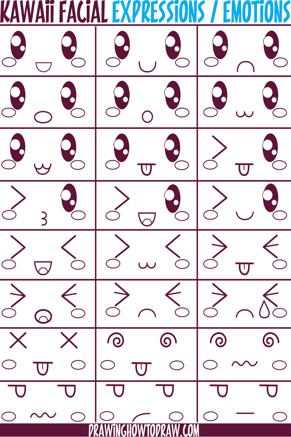 Guide to Drawing Kawaii Characters : Part  : How to Draw Kawaii