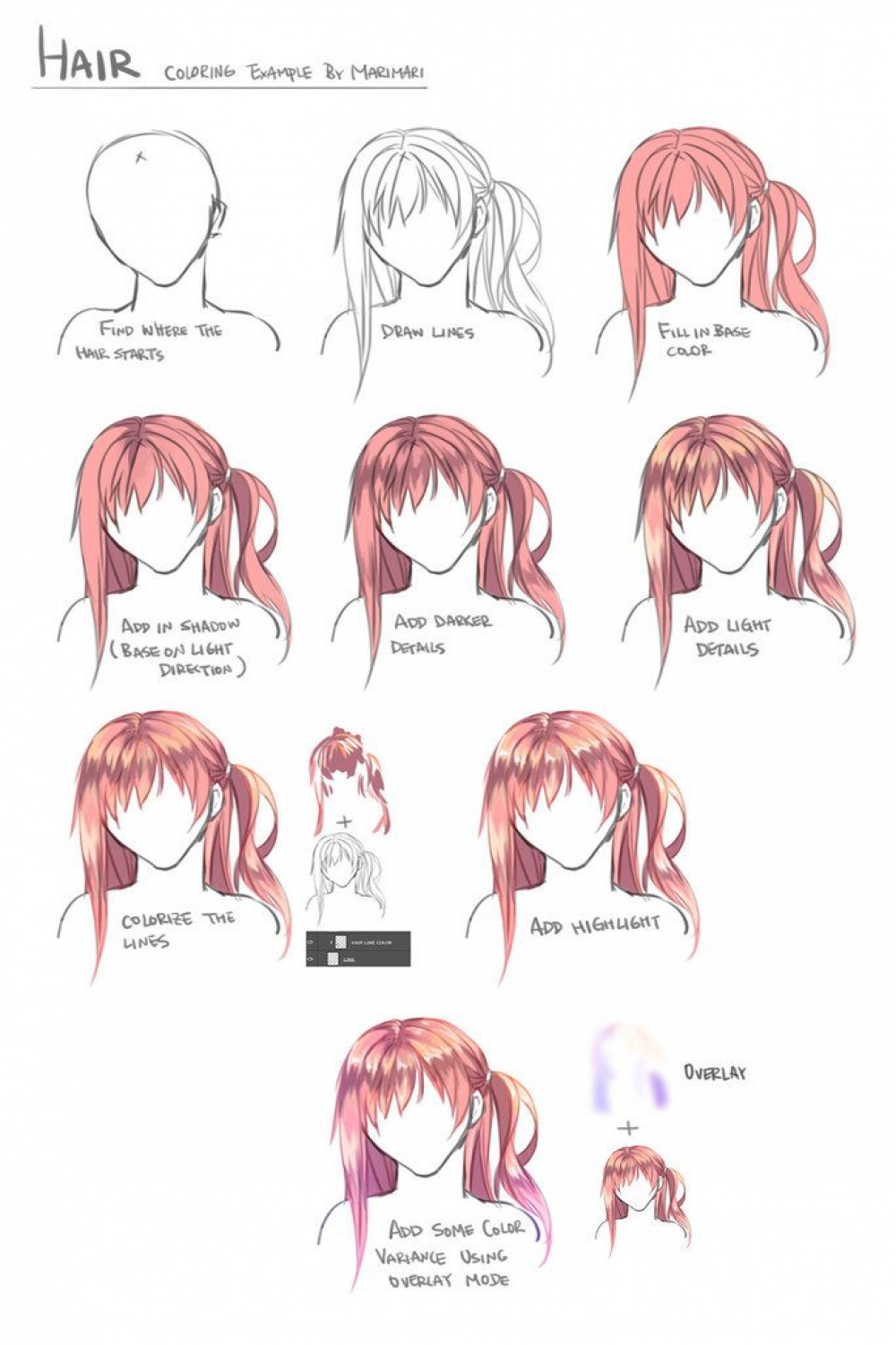 Hair Coloring Tutorial by Marimari.deviantart