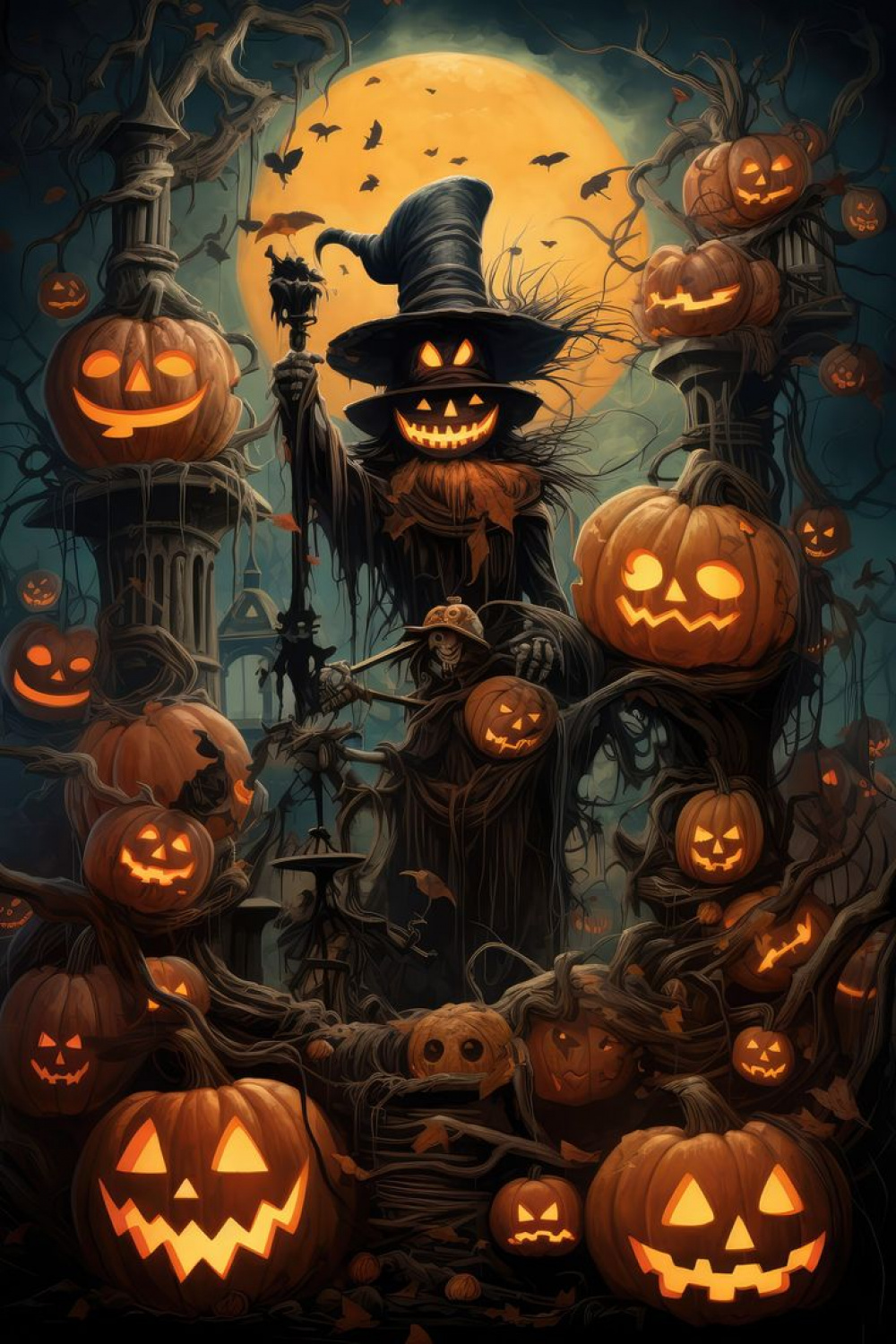 Halloween art in   Spooky halloween pictures, Halloween art