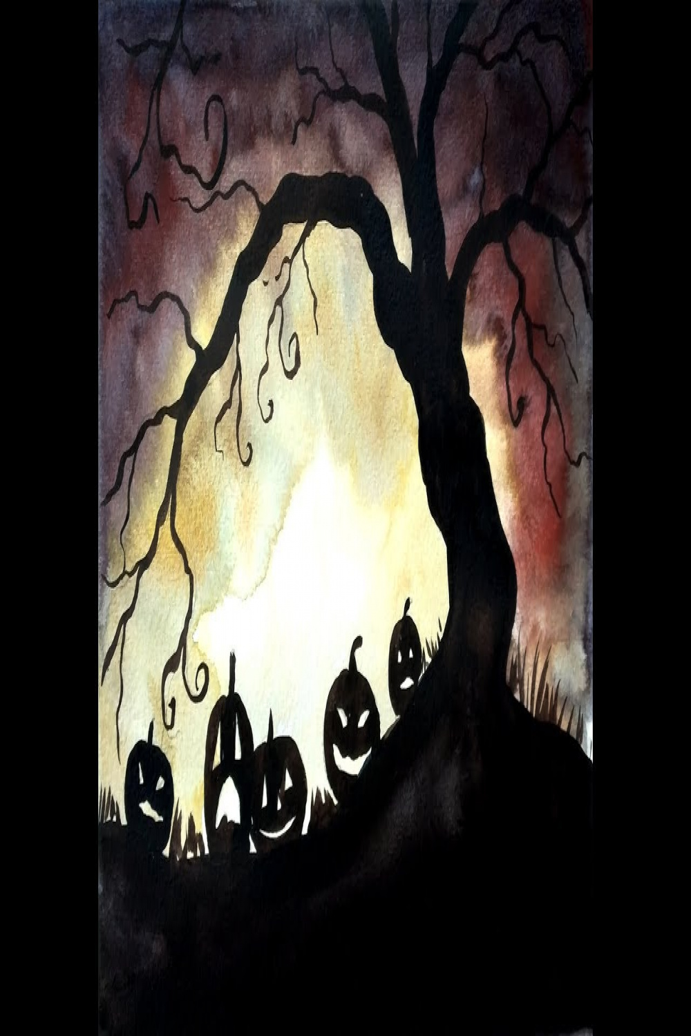 Halloween Watercolor Painting: Step by Step Tutorial - Paint with David