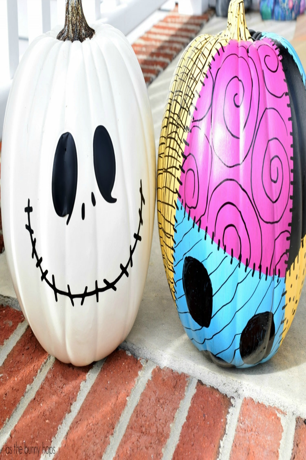 Hand-Painted Sally Pumpkin - As The Bunny Hops®