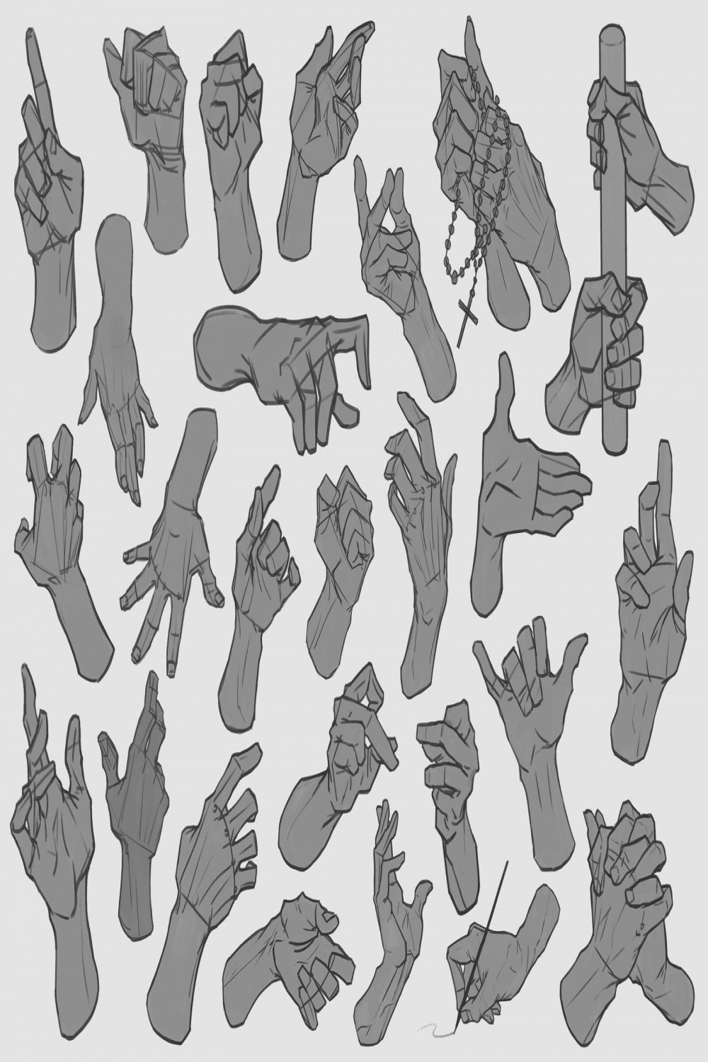 Hand Studies, Austin DeGroot  Hand reference, Body reference