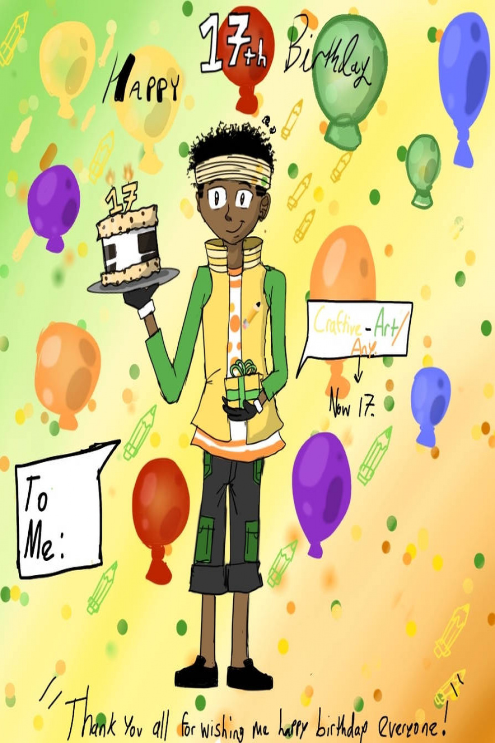 Happy th birthday to me everyone! by AwesomeCraft on DeviantArt
