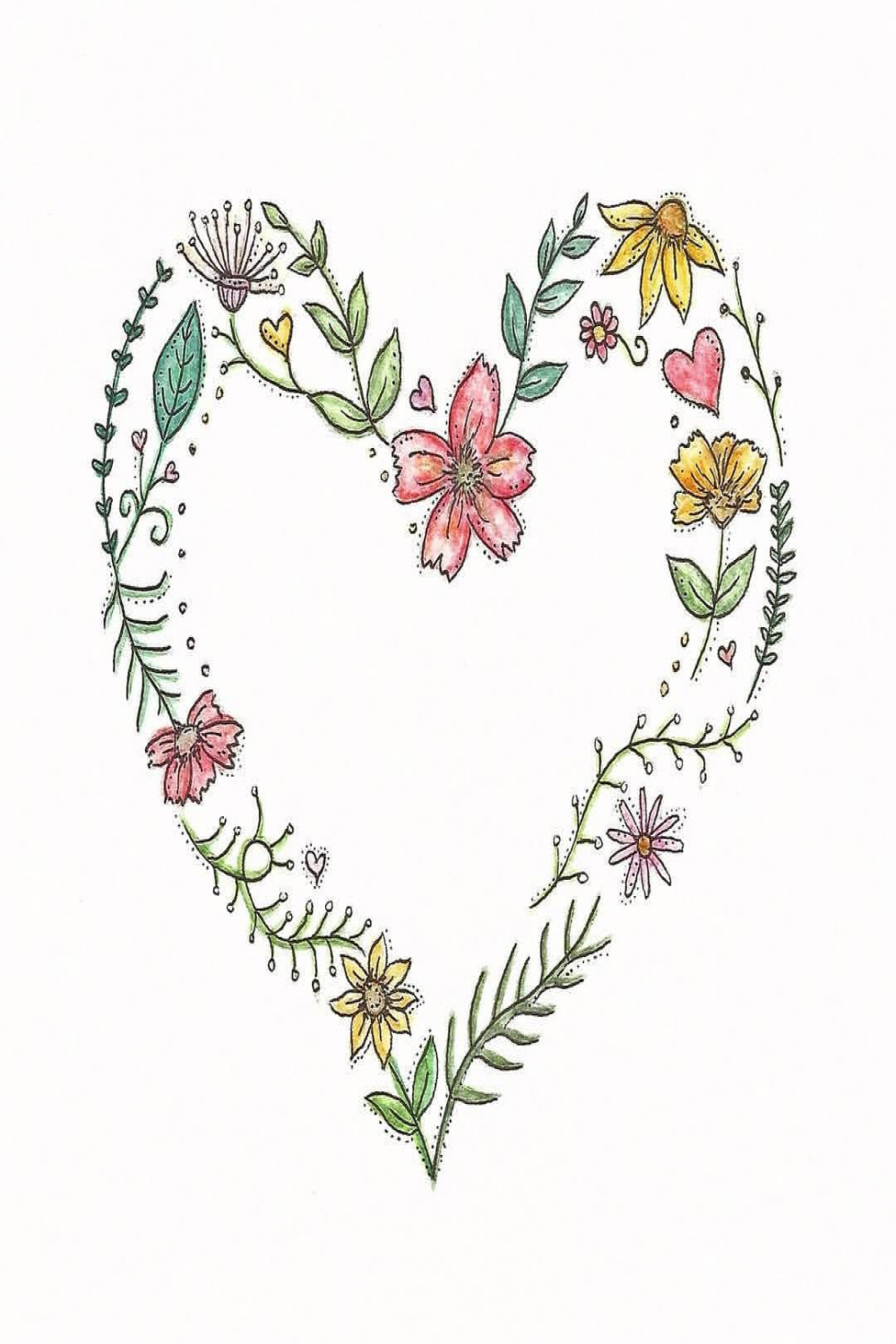 Happy Valentines Day #drawing #illustration #colour #art #pencil