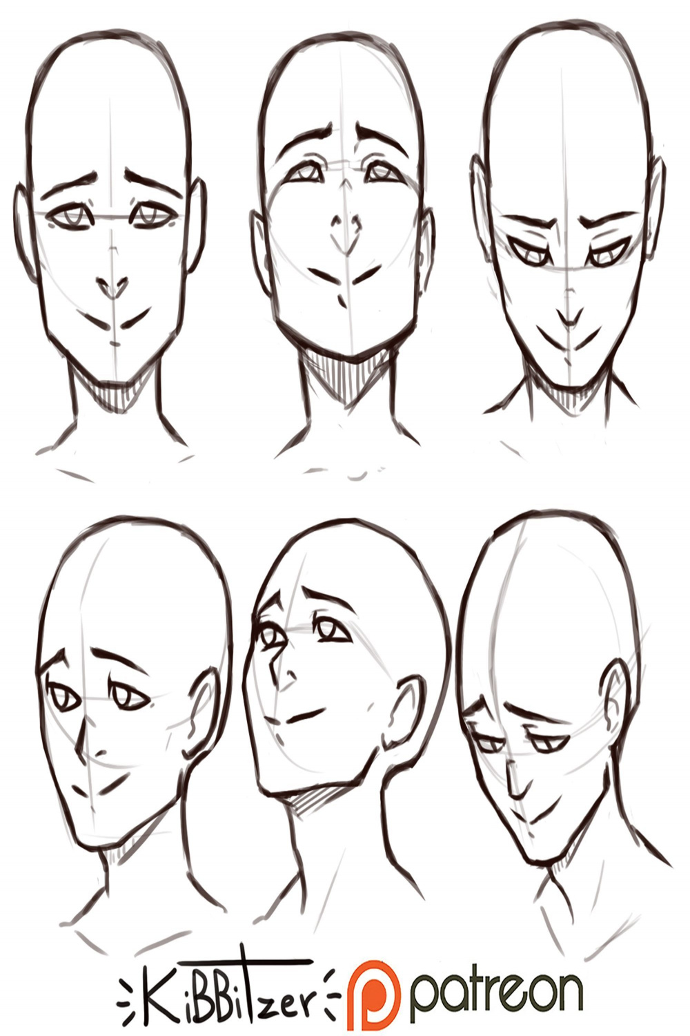 Head Up and Down  Kibbitzer  Drawing reference, Drawing tutorial