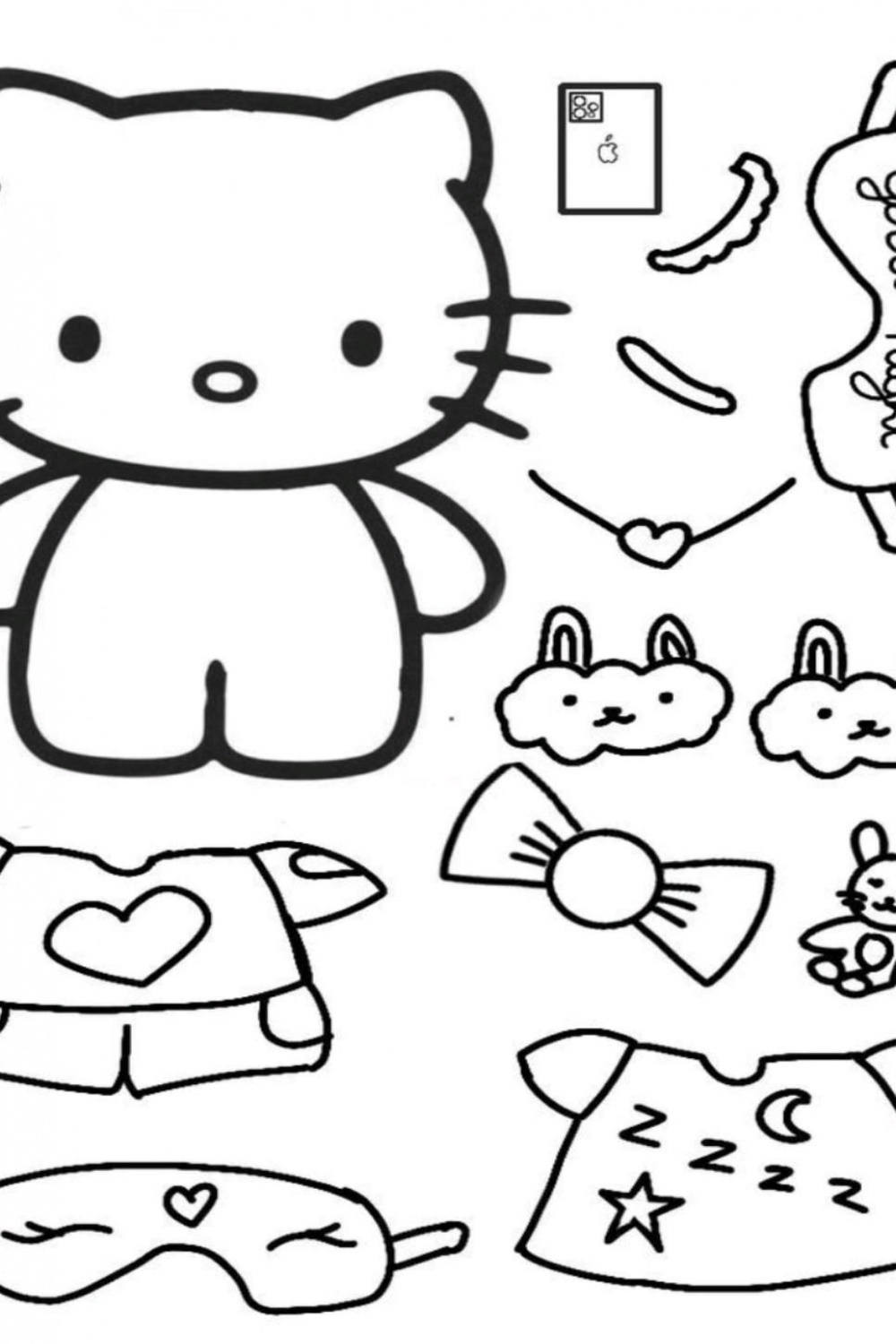 hello kitty paper  Kitty drawing, Hello kitty drawing, Hello