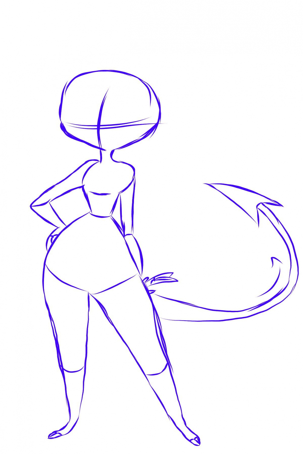 Helluva Boss imp oc base   Drawing poses, Anime poses
