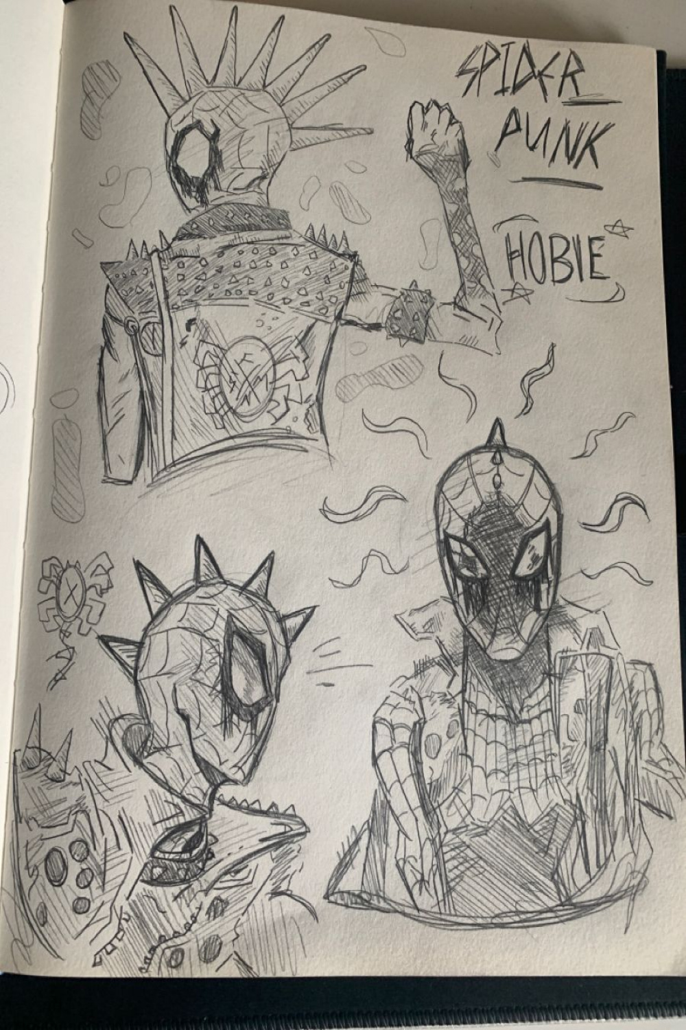 ❤️•Hobie Sketches•❤️ in   Spiderman art sketch, Spider