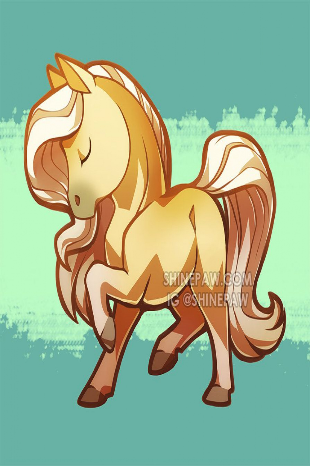 Horse Chibi by ShinePawArt  Horse cartoon, Horse drawings, Chibi