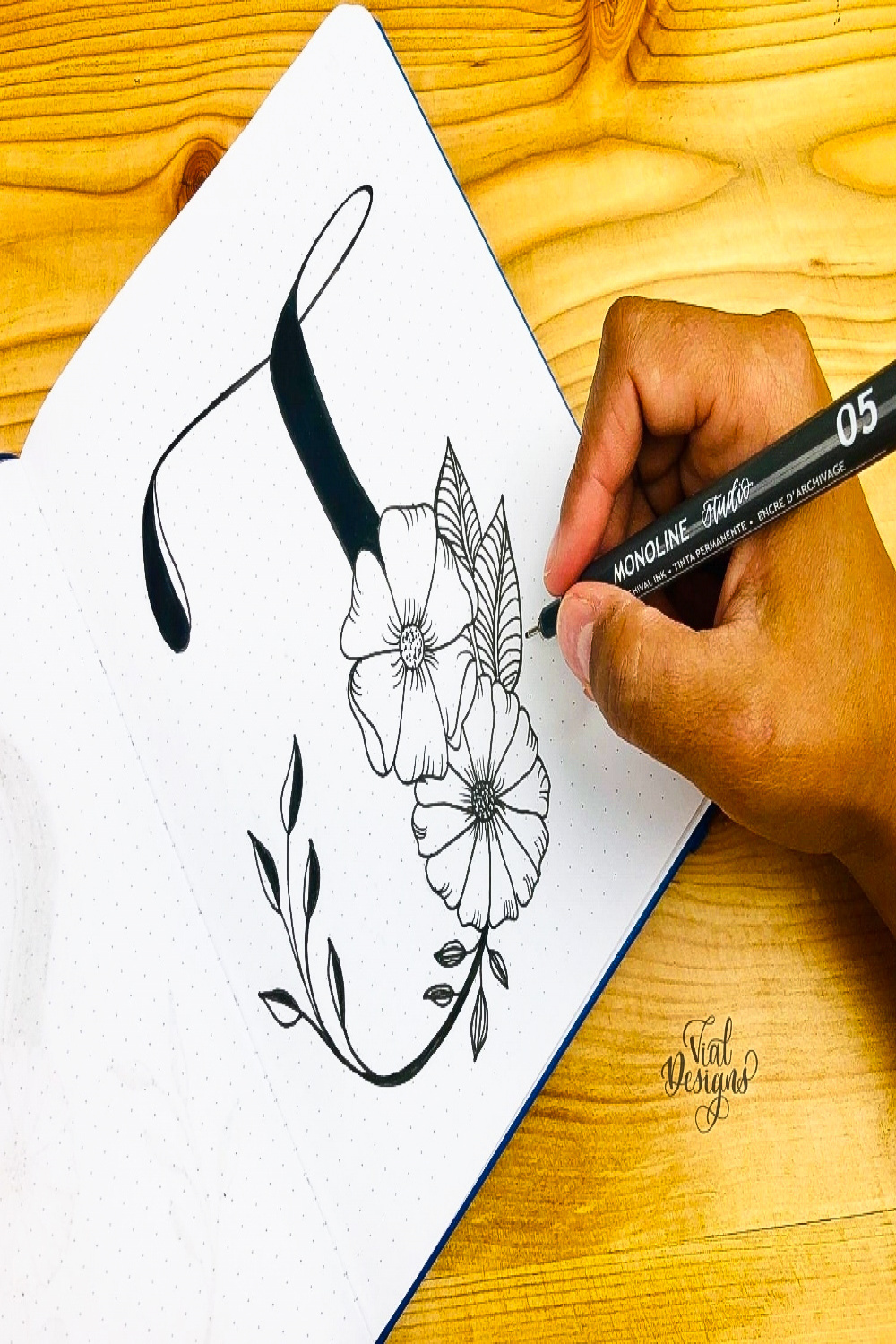 How to Create Floral Lettering