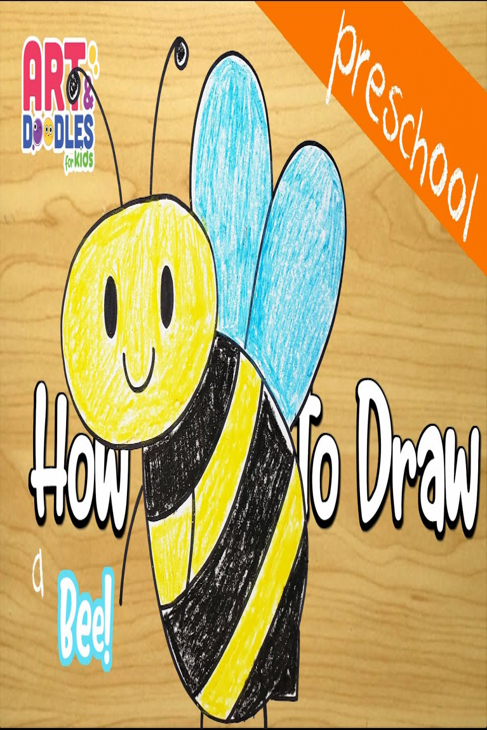 How to draw a Bee easy - preschool