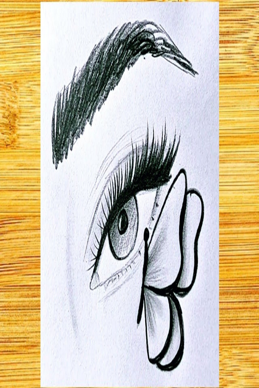 How to draw a butterfly eye / Realistic drawing step by step for beginners