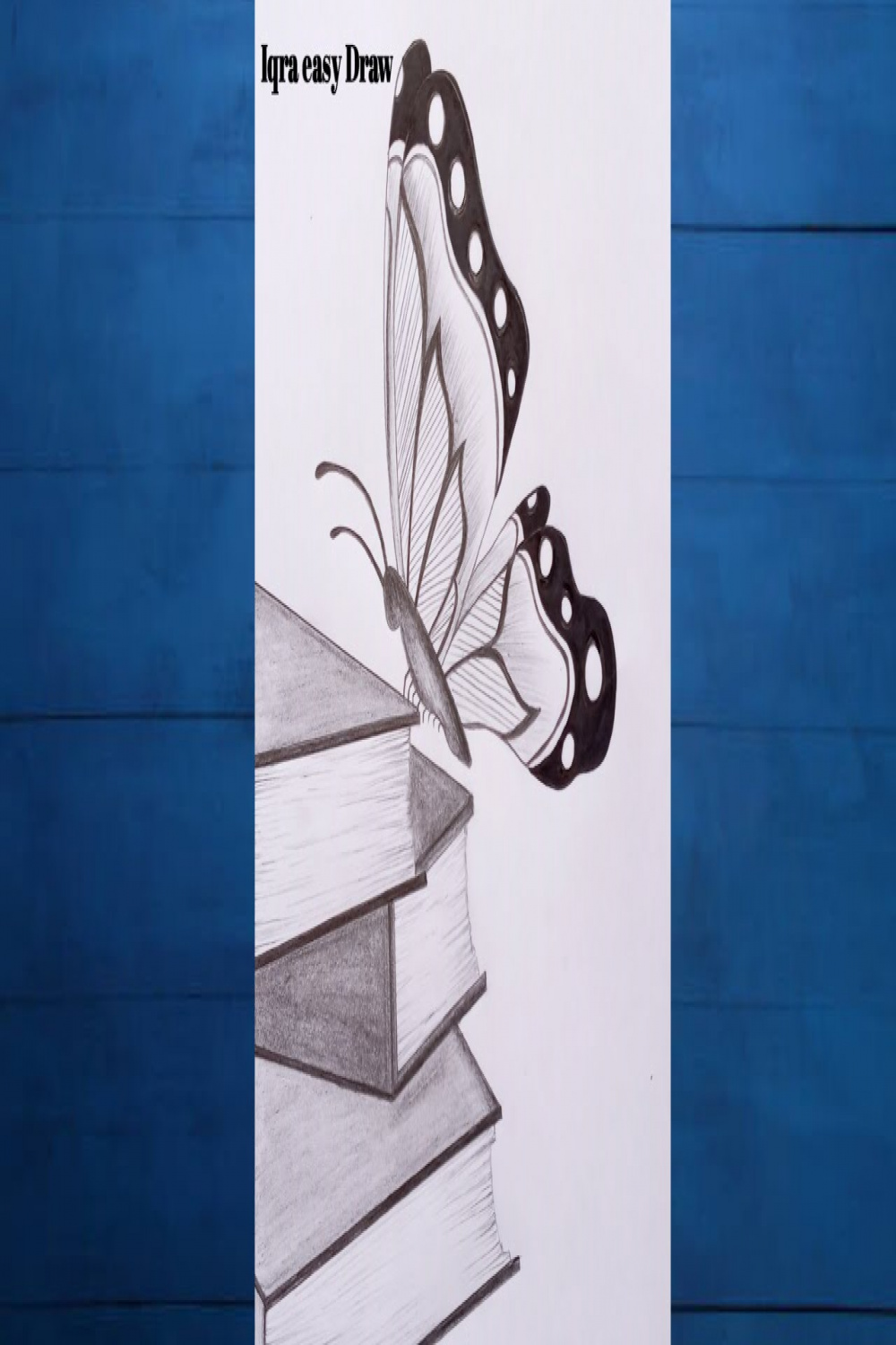 How to Draw A Butterfly sitting on the Books  Beautiful Glowing butterfly  Drawing  pencil Sketch