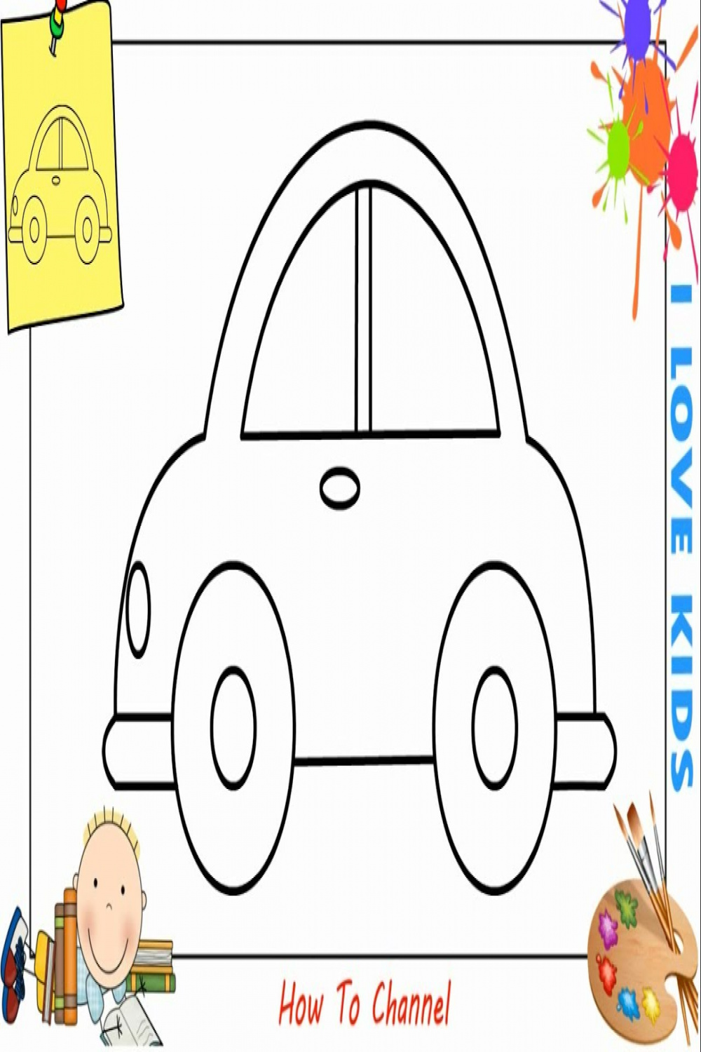 How to draw a car EASY step by step for beginners