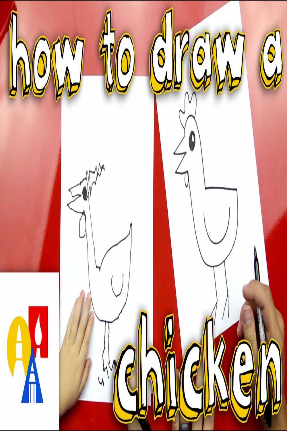 How To Draw A Chicken (for super young artists)