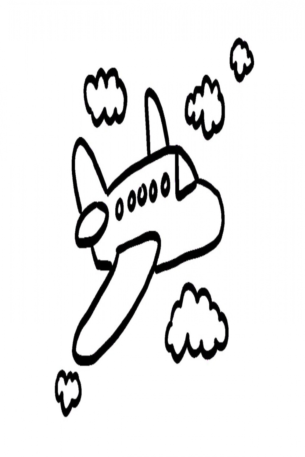 How to draw a Cute Airplane, step by step, Draw Cute Things