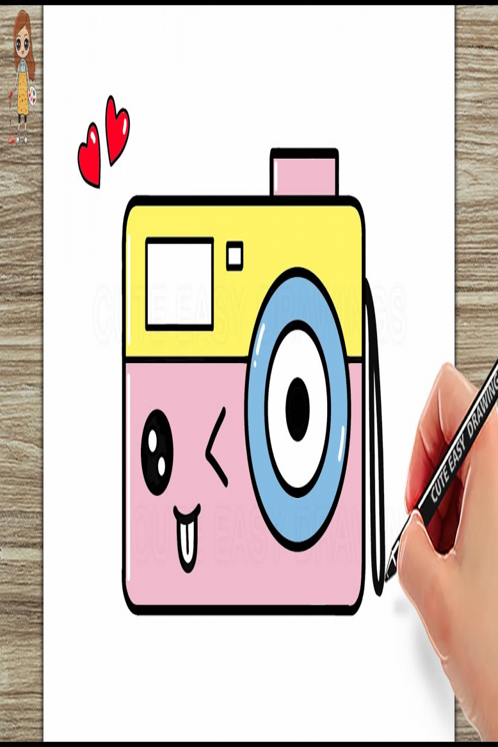How to Draw a Cute Camera Easy for KIDS step by step @CuteEasyDrawings