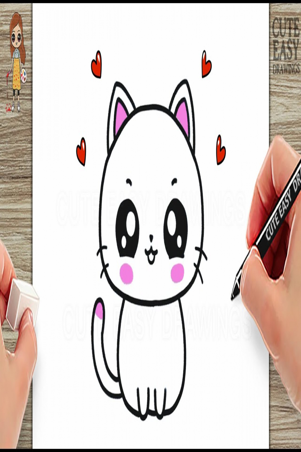 How to Draw a Cute Cat Very Very Easy