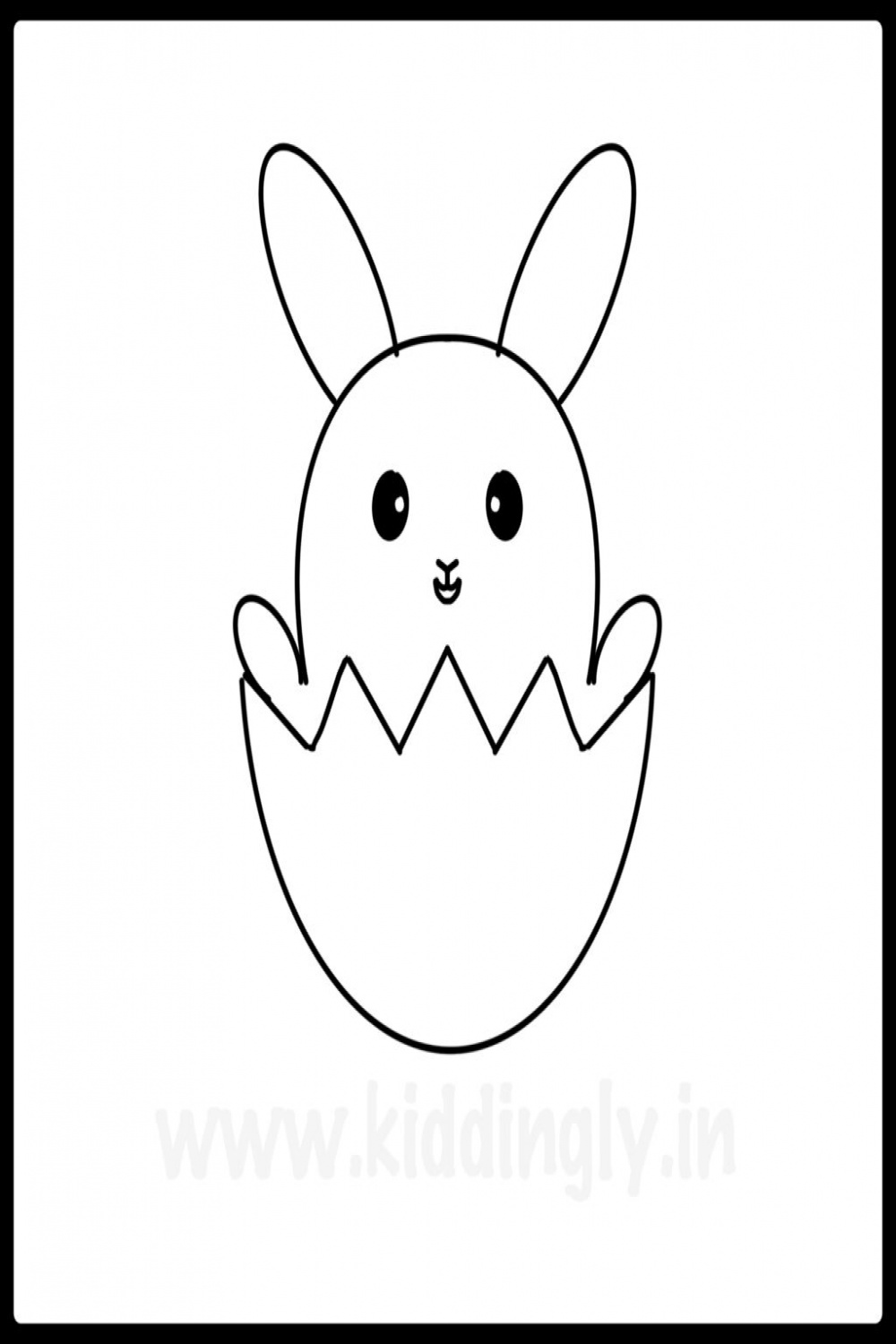 How to Draw a Easter Bunny How to Draw a Cute Easter Bunny Kiddingly