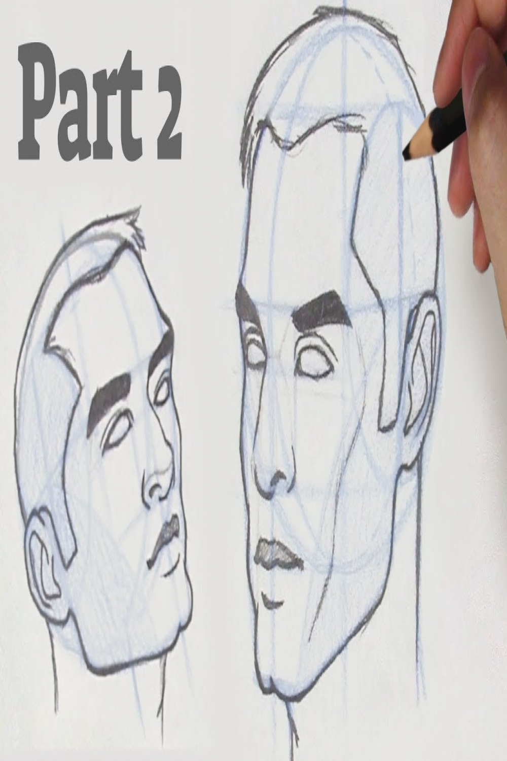 How to Draw a Face from any Angle  Part  - The / View